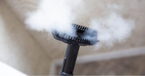 bank reinigen met stoomreiniger