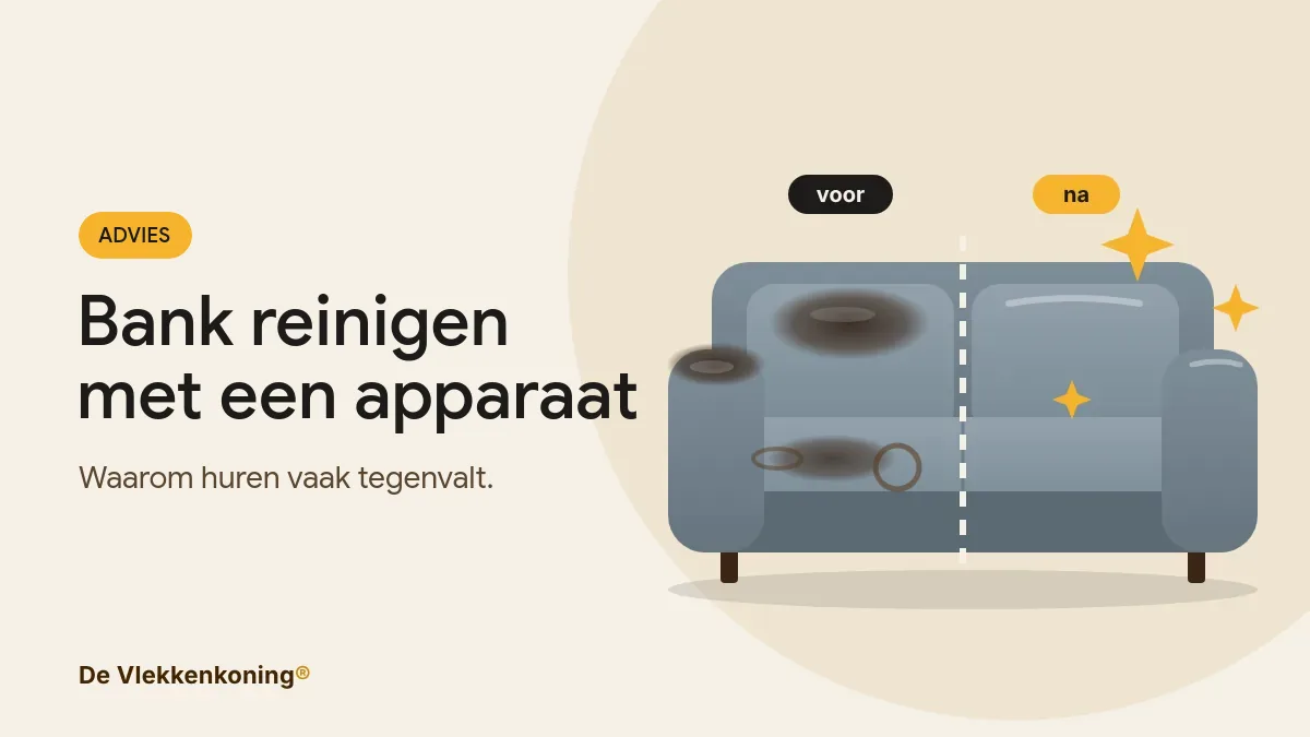 Bank reinigen apparaat