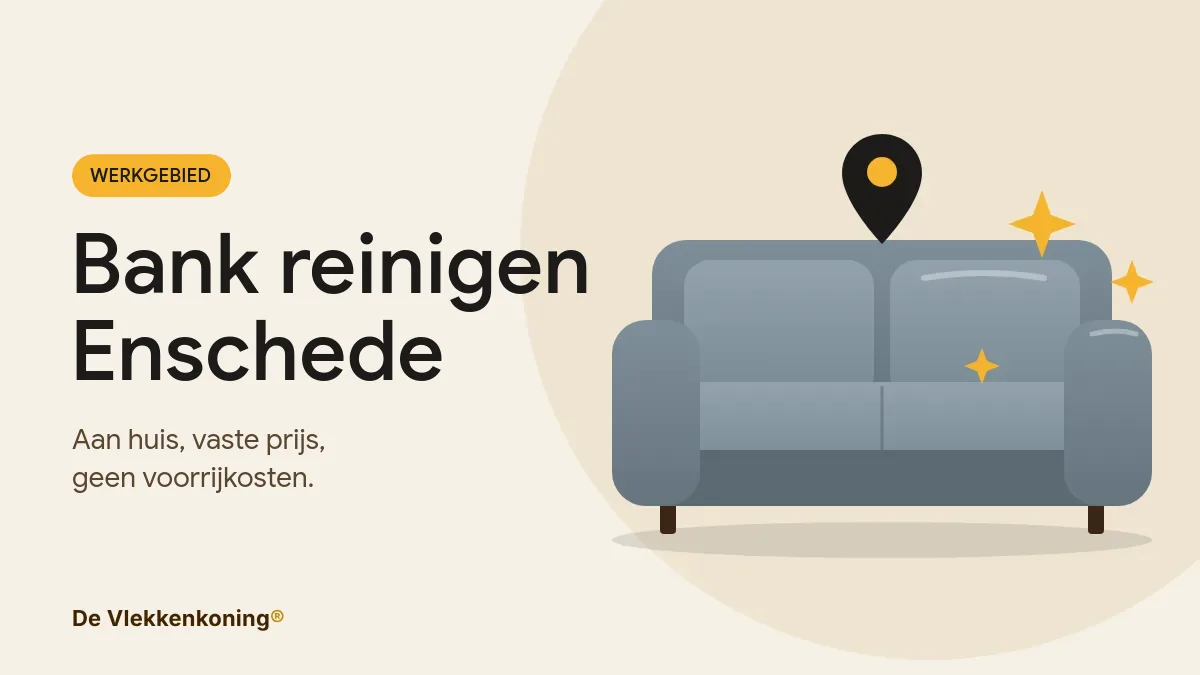 Bank reinigen in Enschede en de rest van Twente