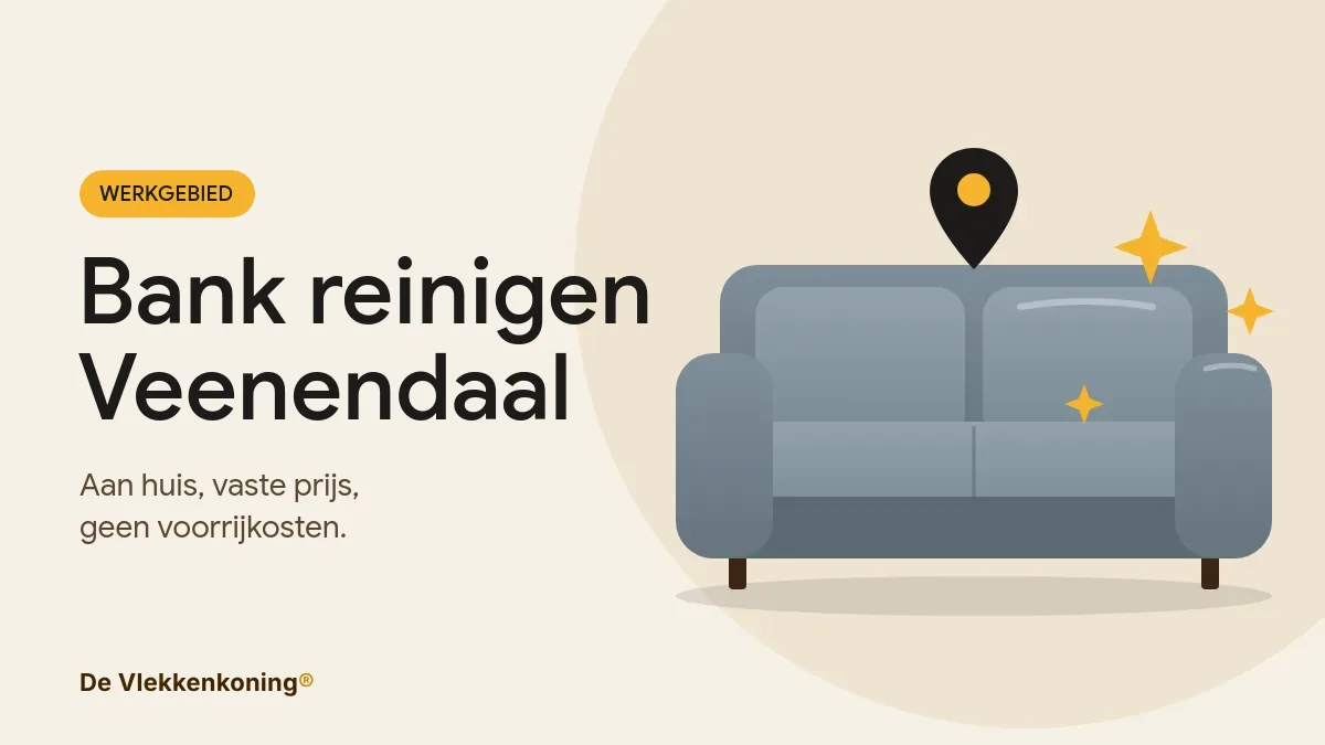 Bank reinigen in Veenendaal, Renswoude en Rhenen