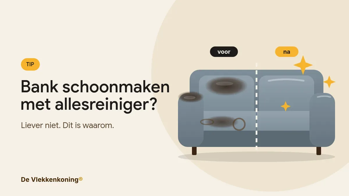 Kan je een bank schoonmaken met allesreiniger?